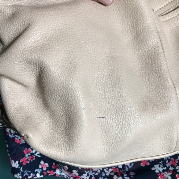 B. Makowsky beige taupe leather hobo shoulder bag - Picture 12 of 16